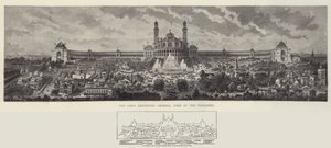 Die Pariser Ausstellung, Gesamtansicht des Trocadero