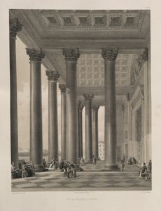 Das Nordportal der Isaakskathedrale aus: Der Bau der Isaakskathedrale, 1845 von Auguste de Montferrand