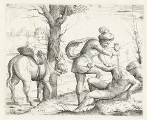 Barmherziger Samariter von Augustin Hirschvogel