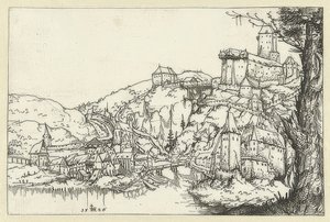 Blick auf Passau von Augustin Hirschvogel