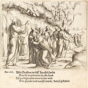 Christus beauftragt die Apostel mit ihrer Mission