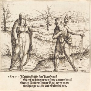 Jesse schickt David zu seinen Brüdern und Saul