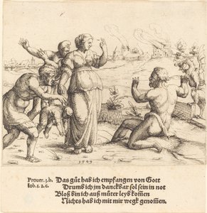 Hiob erfährt von seinen Unglücken, 1549