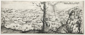Landschaft mit der Bekehrung des Saulus von Augustin Hirschvogel