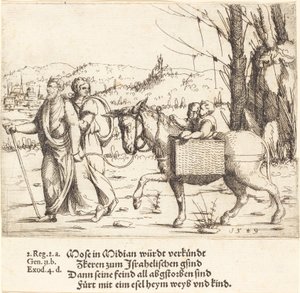 Moses kehrt aus Midian nach Ägypten zurück