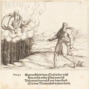 Moses und die Schlange von Augustin Hirschvogel