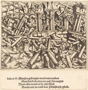 Der Tod von Samson von Augustin Hirschvogel
