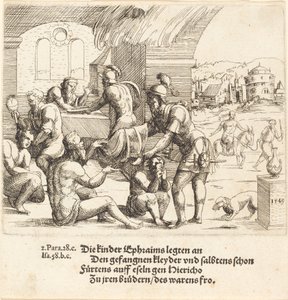 Die Männer von Ephraim kümmern sich um ihre Gefangenen und bringen sie nach Jericho zurück, 1549
