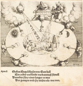 Die Öffnung des siebten Siegels, 1549 von Augustin Hirschvogel