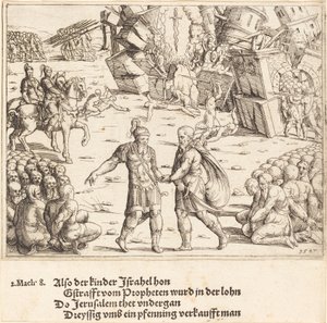 Der Sieg des Judas Makkabäus über Niccanor von Augustin Hirschvogel