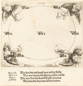 Wehe wird über die Schriftgelehrten und Pharisäer ausgesprochen von Augustin Hirschvogel