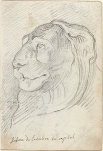 Löwenkopf von der Kapitolinischen Treppe von Augustin Pajou
