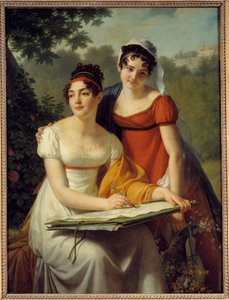 Porträt der Damen Duval von Augustin Pajou