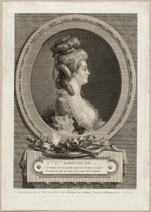 Louise Émilie, Baronin von *** von Augustin de Saint-Aubin