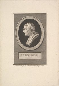 Porträt von J. J. Rousseau, 1801 von Augustin de Saint Aubin