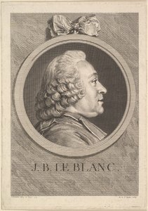 Porträt von Jean-Baptiste Le Blanc, 1750 von Augustin de Saint Aubin