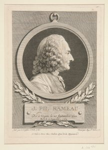 Porträt von Jean-Philippe Rameau von Augustin de Saint Aubin