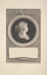 Porträt Ihrer Königlichen Hoheit Madame, Herzogin von Angoulême, Tochter von Ludwig XVI, 1791 von Augustin de Saint Aubin