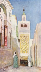 Eine Straße in Tunis