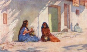 Biskra, Oulid-Nail Frauen beim Henna-Waschen von Augustine Fitzgerald
