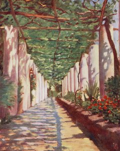 Terrasse des Cappucini Hotels, Amalfi, im Hochsommer von Augustine Fitzgerald