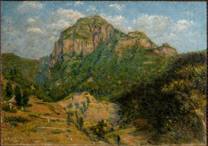 Afrikanische Landschaft von Augusto Valli