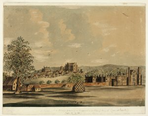 St. James mit dem Dorf Charing, wie es in der Herrschaft von Heinrich VIII erschien