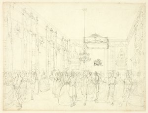 Studie für das Wohnzimmer, St. James, aus Microcosm of London von Augustus Charles Pugin