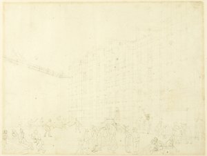 Studie für Fleet Prison, aus Microcosm of London von Augustus Charles Pugin