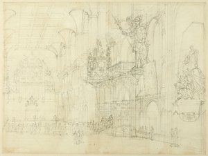 Studie für Guild Hall, aus Microcosm of London von Augustus Charles Pugin
