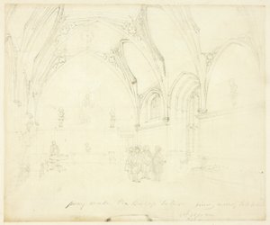 Studie für Lambeth Palace, aus Microcosm of London von Augustus Charles Pugin