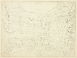 Studie für Royal Circus, aus Microcosm of London von Augustus Charles Pugin