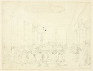 Studie für die Gesellschaft zur Förderung der Landwirtschaft, aus Microcosm of London von Augustus Charles Pugin