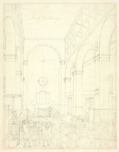 Studie für die Börse, aus Mikrokosmos von London von Augustus Charles Pugin