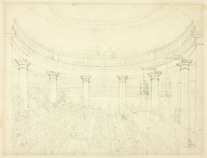 Studie für Surrey Institution, aus Microcosm of London von Augustus Charles Pugin
