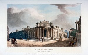 Die Bank von England, von Cateaton Street, City of London, 1809