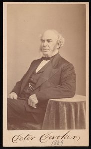 Porträt von Peter Parker 1804-1888, 1869 von Augustus Marshall