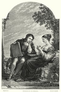 Raffaelle und die Fornarina von Augustus Wall (after) Callcott