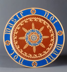 Brotplatte, hergestellt von Minton and Company, ca. 1849
