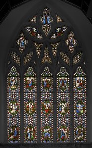 Geheimnisse des Rosenkranzes, Ostfenster der Kapelle