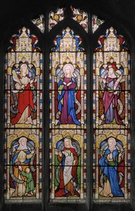 Ruth, die Jungfrau Maria, Sarah, Hannah, Dorcas und Anna von Augustus Welby Northmore Pugin