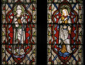 Heiliger Johannes von Beverley und Heilige Elisabeth von Ungarn (Detail) von Augustus Welby Northmore Pugin