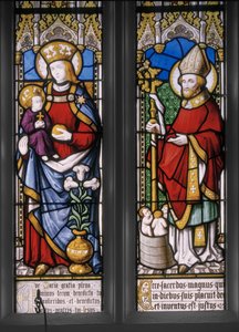 Jungfrau und Kind mit St. Nikolaus (Detail) von Augustus Welby Northmore Pugin