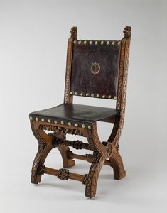X-Rahmen-Stuhl, hergestellt von John Webb, um 1847