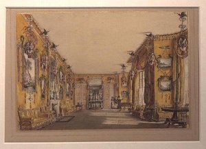 Der gelbe (nördliche) Salon von Augustus Welby Pugin