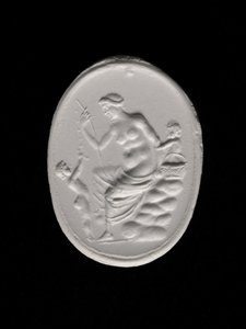 Eindruck eines Ringsteins, der Aphrodite darstellt, ca. 100-70 v. Chr. (Gips) von Aulos Aulos