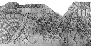 Angriff auf die Stadt Lachisch, 700-692 v. Chr., ca. 1900-1920 von Austen Henry Layard