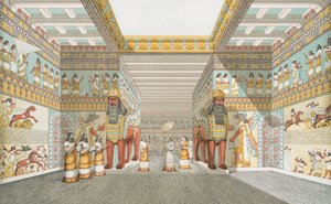 Halle im assyrischen Palast (restauriert), 1849