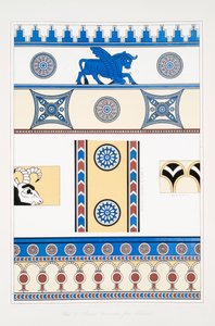 Gemalte Ornamente aus Nimrud [Kalhu] von Austen Henry Layard