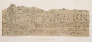 Belagerung und Plünderung einer Stadt (Kouyunjik), aus Denkmäler von Ninive, veröffentlicht 1849